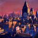Illustration for article titled Here are some gorgeous matte paintings from Warren Beatty’s iDick Tracy /i